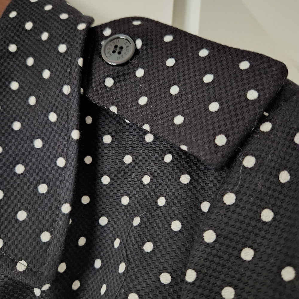 New Lauren Ralph Lauren Polka Dot Trenchcoat sz XL - Picture 4 of 15